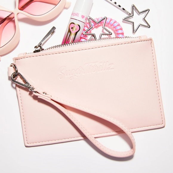 Dolls Kill Pink Clutch with Blue and Red Print - Picture 4 of 4